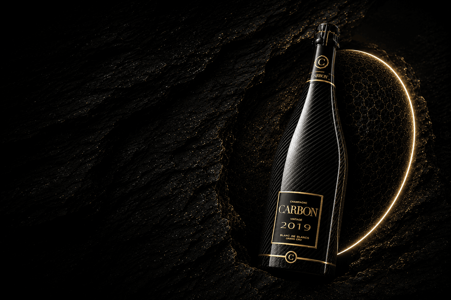 Champagne Carbon Sealed in Carbon Fiber